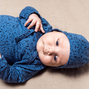 Alternative view of Baby Hat - Blue Dots