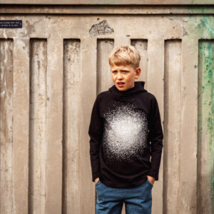 Alternative view of Hoodie - Black Dots