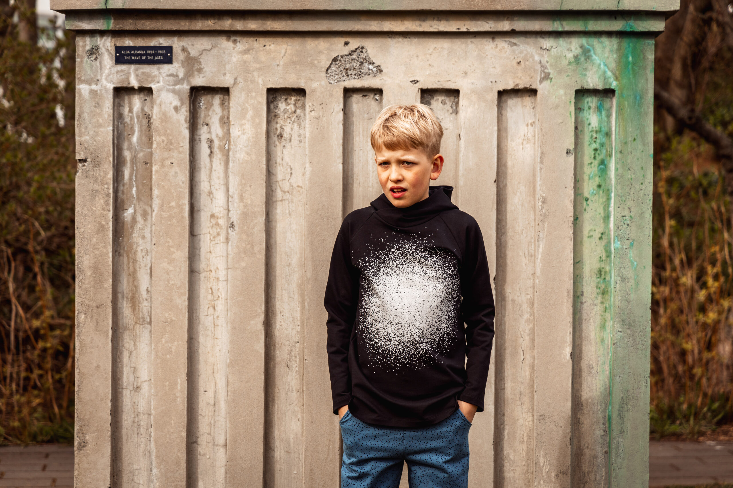 Hoodie - Black Dots - Image 2
